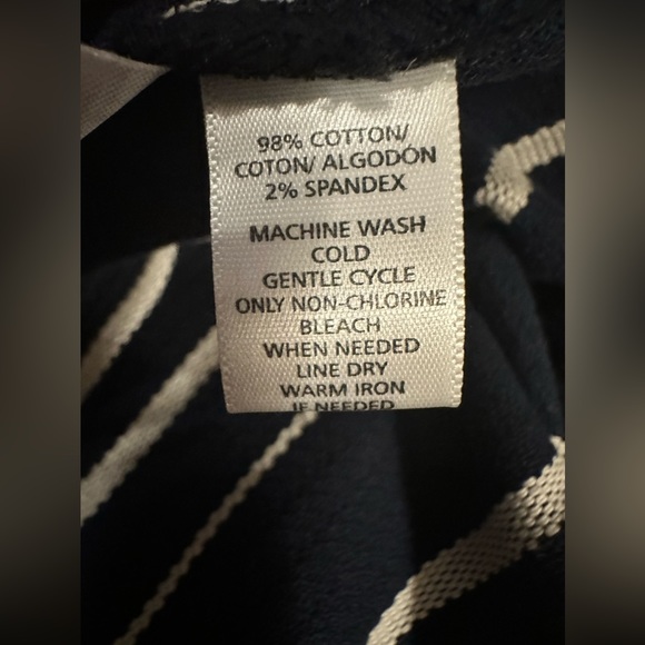 LOFT Striped Faux Wrap Pencil Skirt - Picture 10 of 11